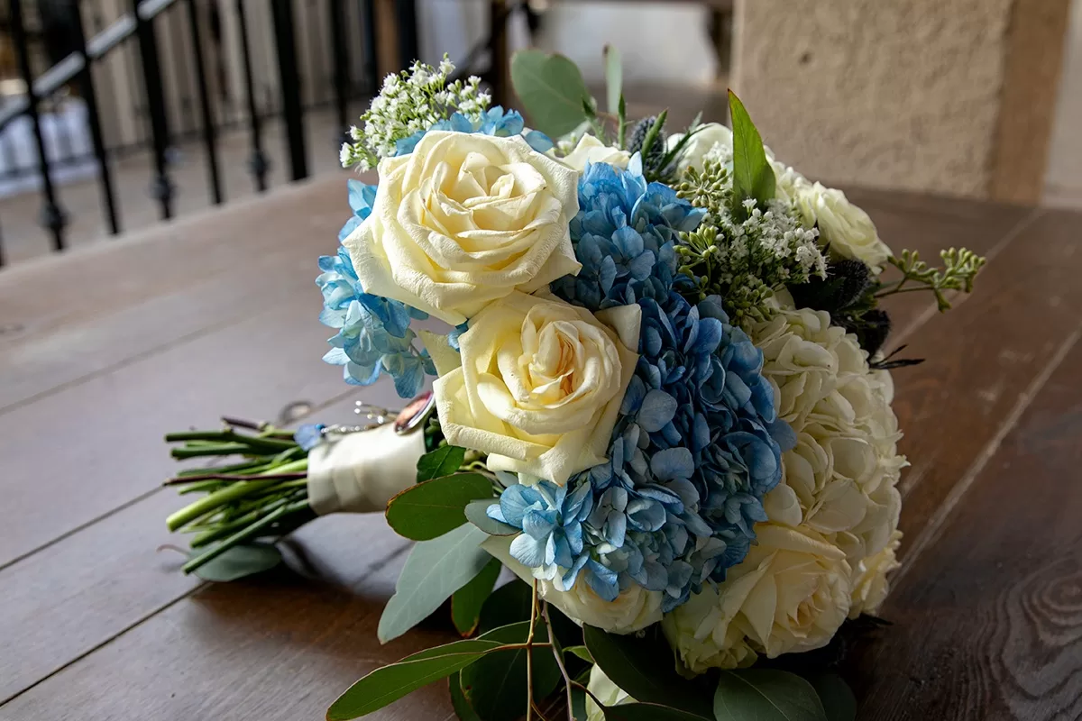bride flower detail blue and white jpg