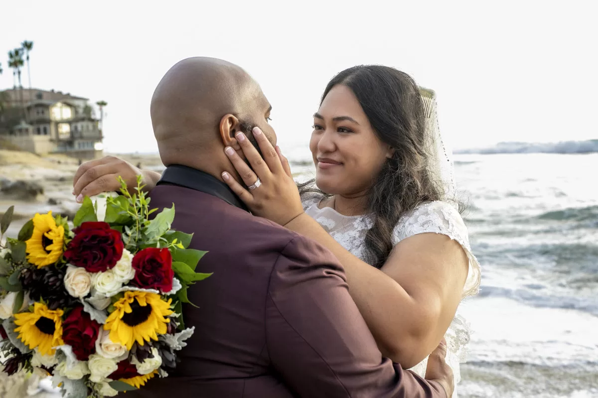 Romantic candid wedding photography in San Diego and La Jolla