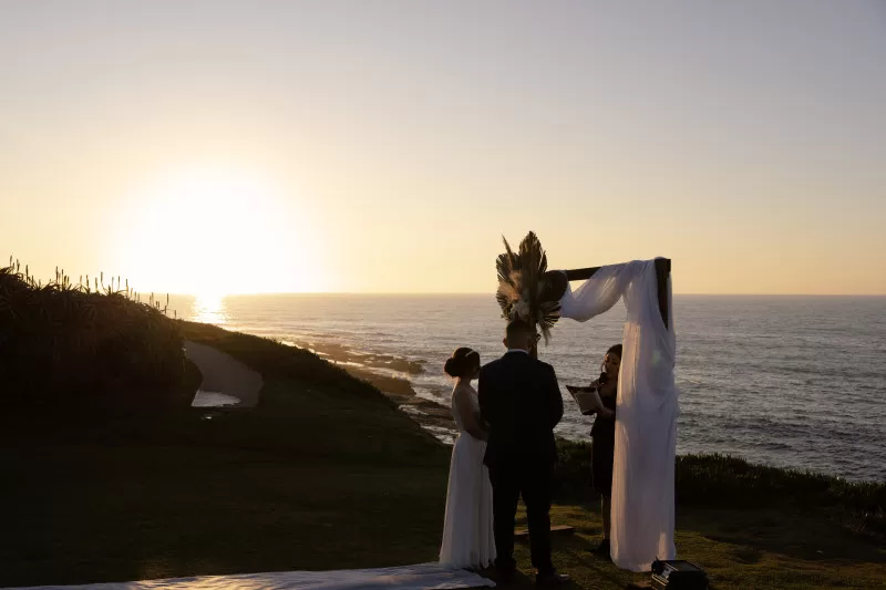 sunset and beach elopement photographer San Diego