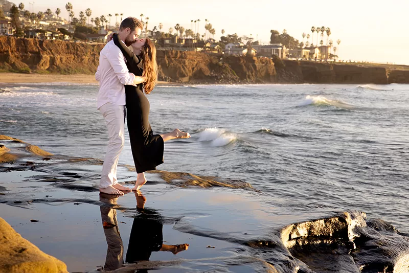 Sunset Cliffs proposal photography