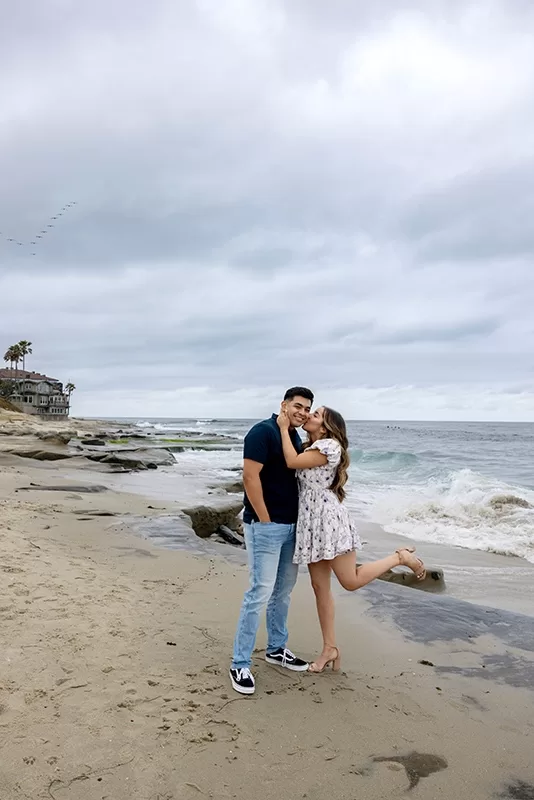 Emotionally Charged Surprise Proposal Moment Captured by Photographer